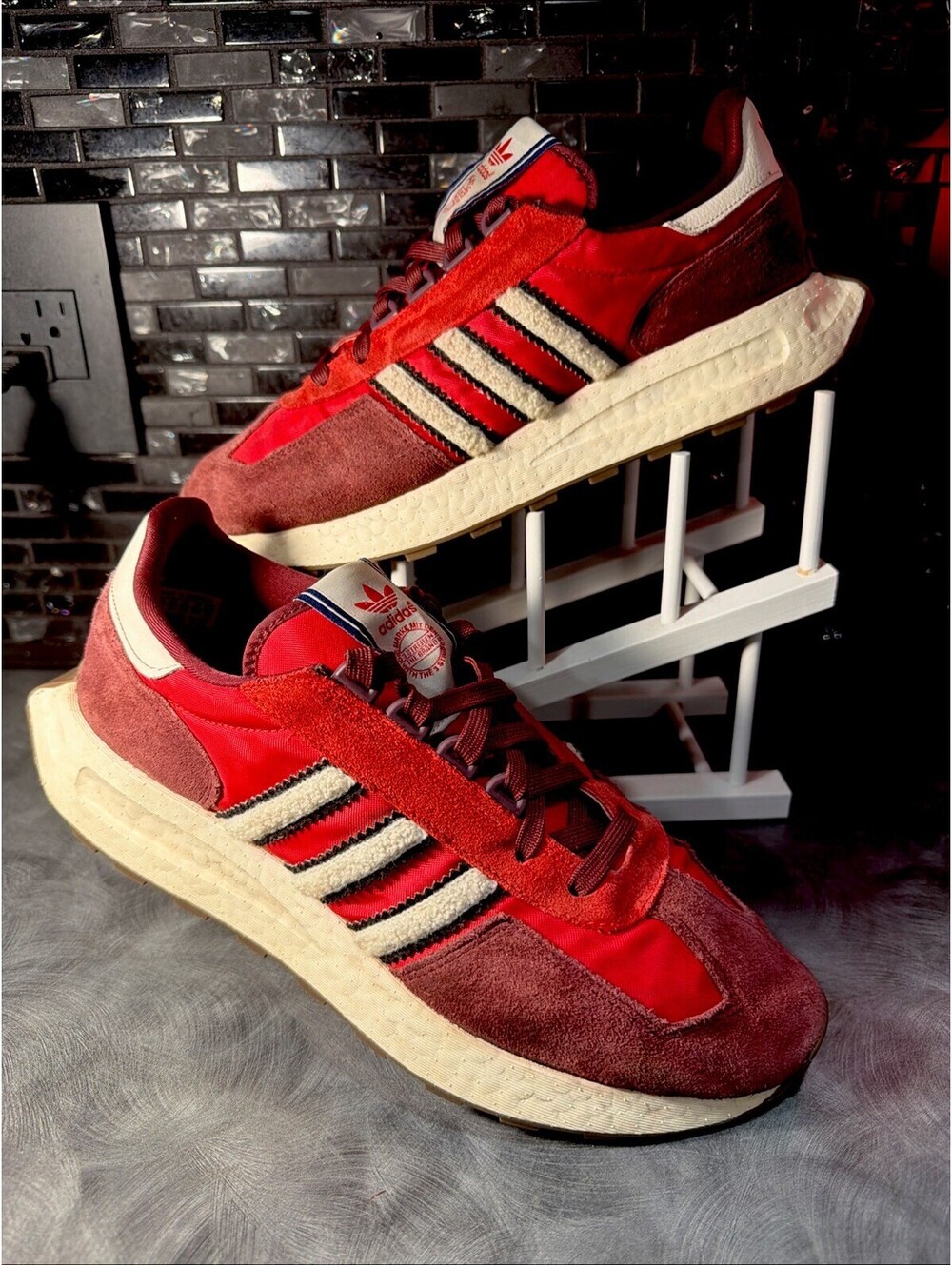 Red Colored Adidas Retropy Men's Size 11 Shoes Athletic Sneaker HQ8529